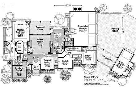 House Plan 66248 First Level Plan