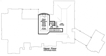 House Plan 66248 Second Level Plan