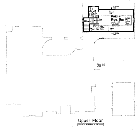 House Plan 66280 Second Level Plan