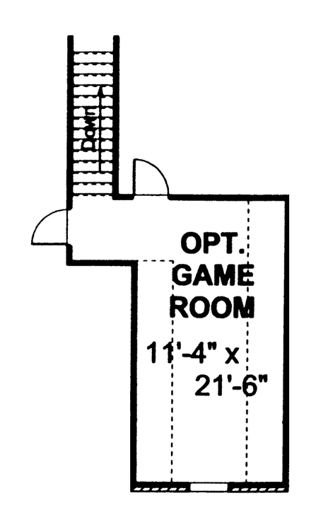 House Plan 66453 Second Level Plan