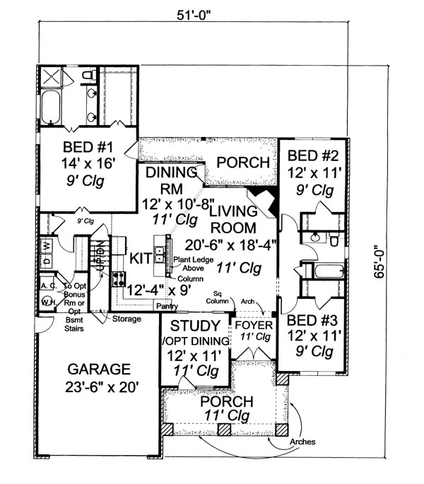 Traditional Level One of Plan 66458