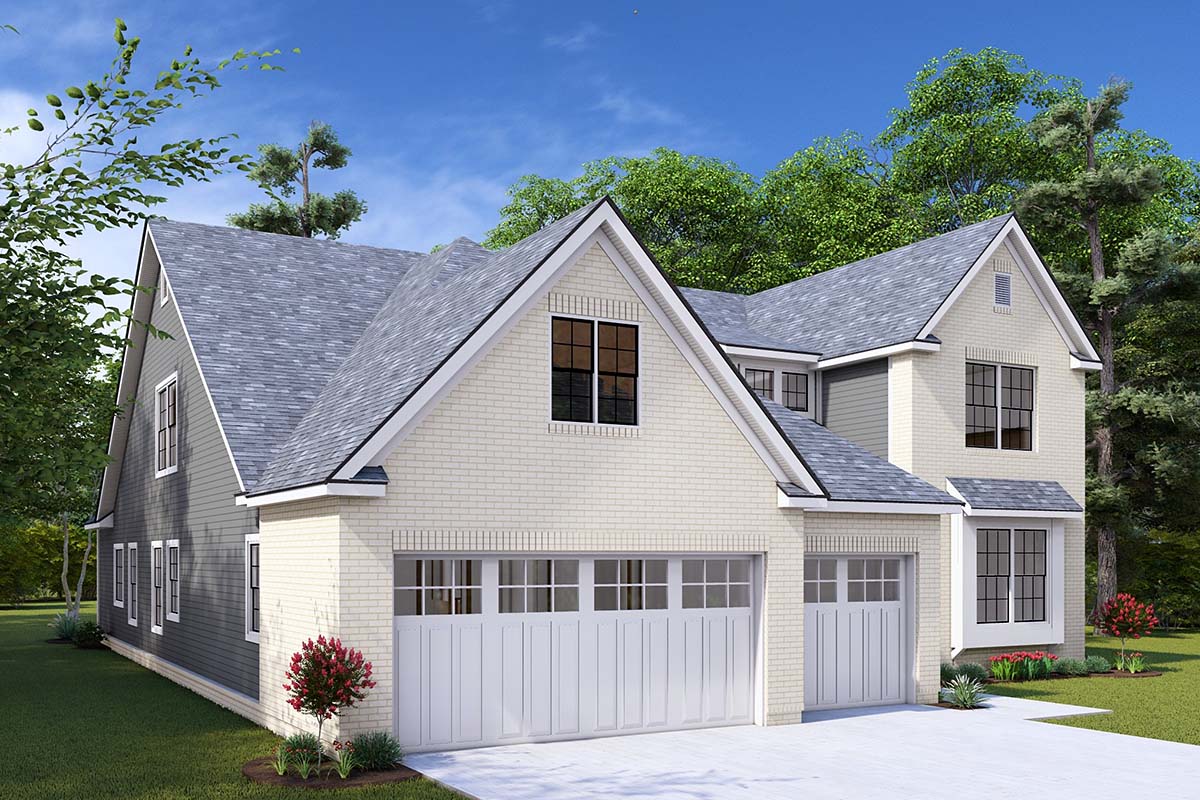 Traditional Plan with 2171 Sq. Ft., 3 Bedrooms, 3 Bathrooms, 3 Car Garage Picture 3