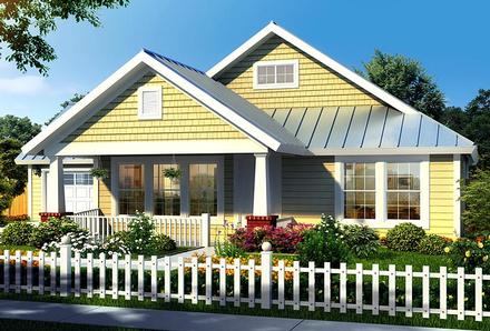 Bungalow Craftsman Elevation of Plan 66469