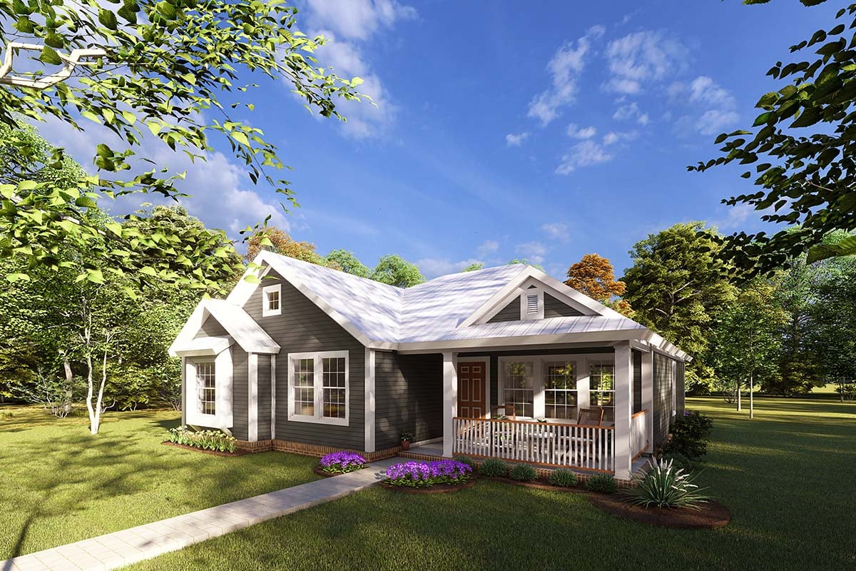 Traditional Plan with 1481 Sq. Ft., 4 Bedrooms, 2 Bathrooms Picture 2