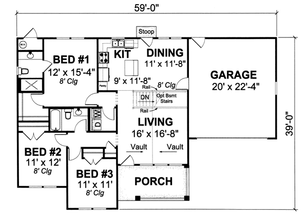 Traditional Level One of Plan 66475