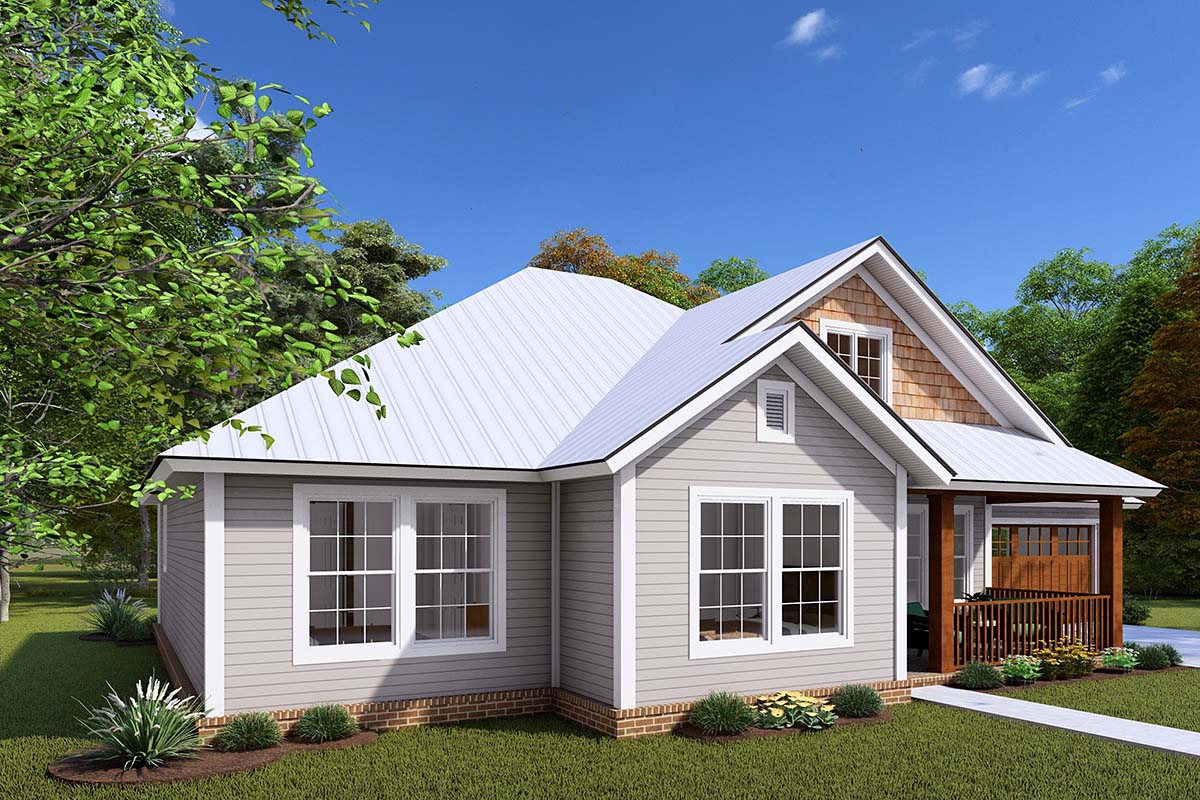 Traditional Plan with 1286 Sq. Ft., 3 Bedrooms, 2 Bathrooms, 2 Car Garage Picture 3