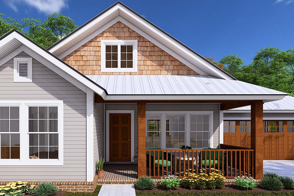 Traditional Plan with 1286 Sq. Ft., 3 Bedrooms, 2 Bathrooms, 2 Car Garage Picture 4