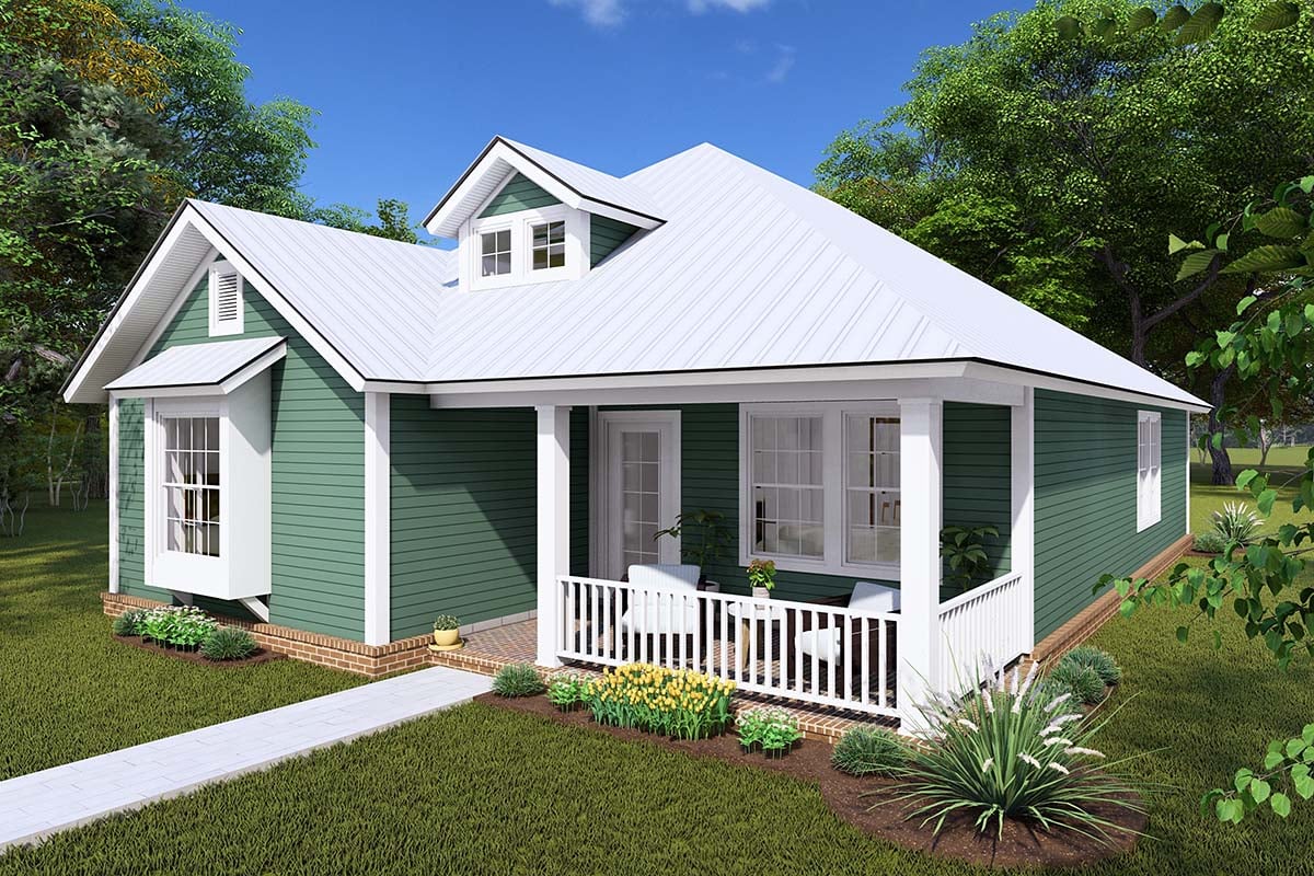 Traditional Plan with 1376 Sq. Ft., 3 Bedrooms, 2 Bathrooms Picture 2