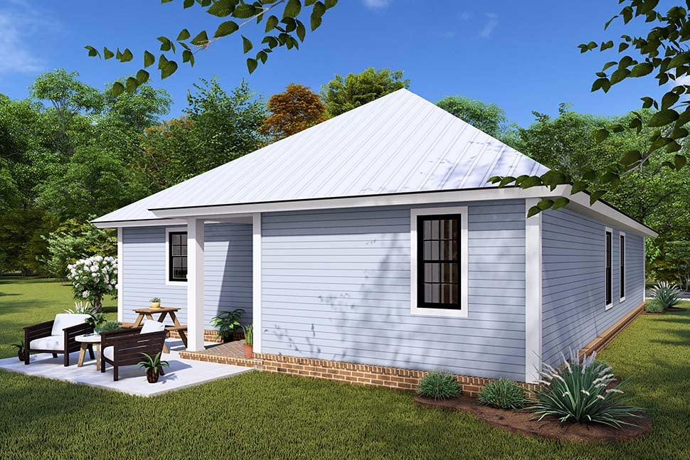 Cottage, Craftsman, Traditional Plan with 1271 Sq. Ft., 3 Bedrooms, 2 Bathrooms Picture 5
