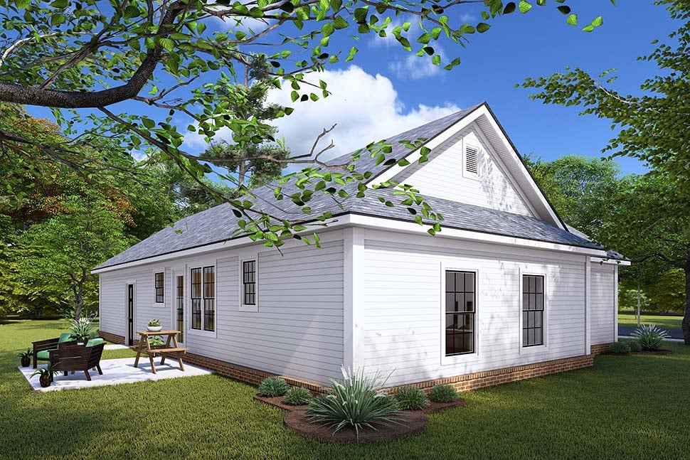 Ranch, Traditional Plan with 960 Sq. Ft., 2 Bedrooms, 2 Bathrooms, 2 Car Garage Picture 5
