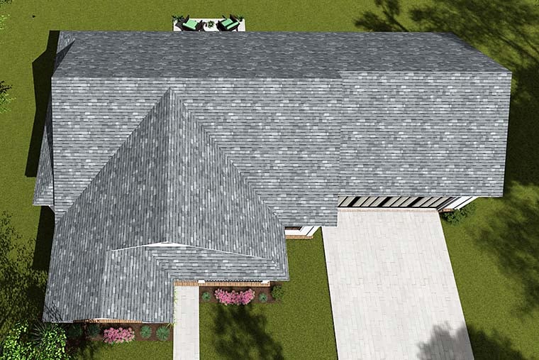 Ranch, Traditional Plan with 960 Sq. Ft., 2 Bedrooms, 2 Bathrooms, 2 Car Garage Picture 6