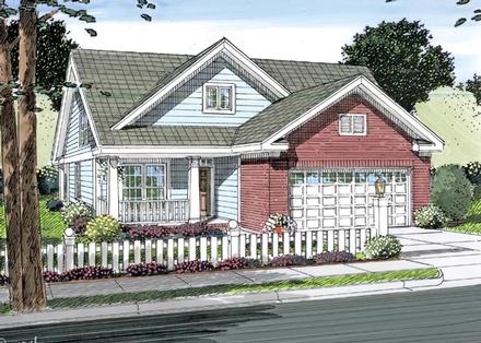 Cottage Traditional Elevation of Plan 66501