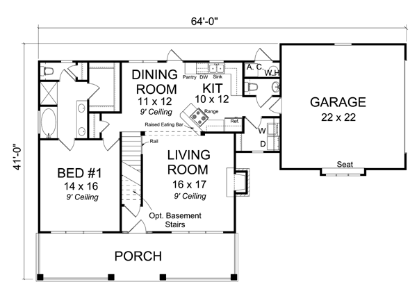 Cape Cod Country Level One of Plan 66533