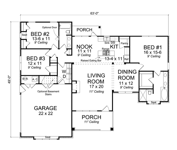 Contemporary Level One of Plan 66535