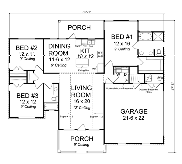 Country Traditional Level One of Plan 66543