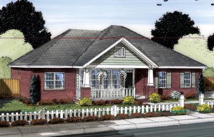 Cottage Traditional Elevation of Plan 66546