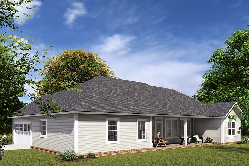 Traditional Plan with 1452 Sq. Ft., 3 Bedrooms, 2 Bathrooms, 2 Car Garage Picture 5