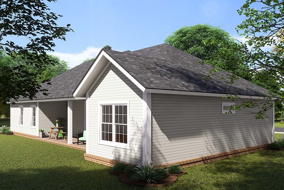 Traditional Plan with 1452 Sq. Ft., 3 Bedrooms, 2 Bathrooms, 2 Car Garage Picture 7