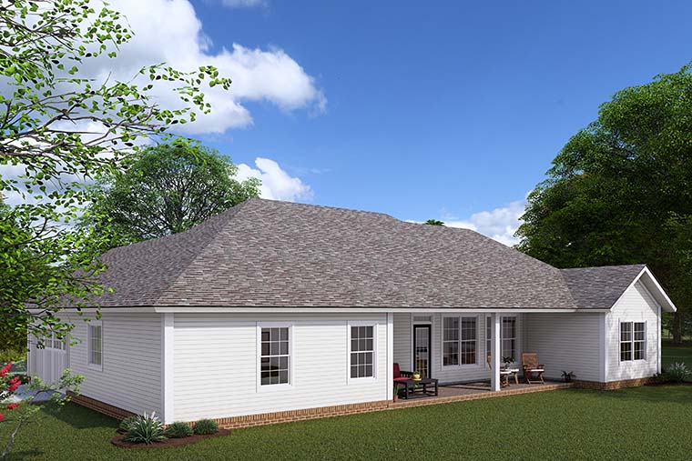 Traditional Plan with 1631 Sq. Ft., 3 Bedrooms, 2 Bathrooms, 2 Car Garage Picture 6