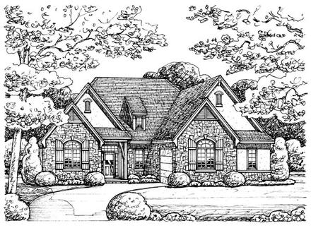 European Elevation of Plan 66566