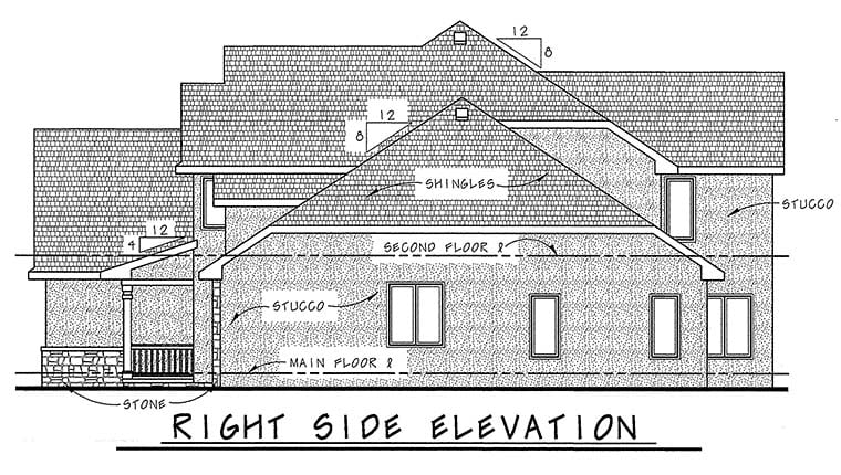 European Plan with 3124 Sq. Ft., 4 Bedrooms, 5 Bathrooms, 3 Car Garage Picture 2