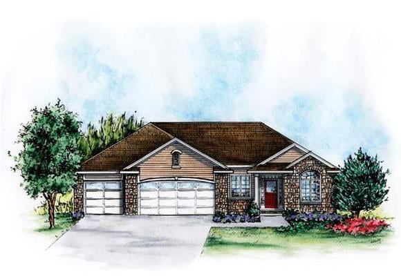 House Plan 66574 Elevation