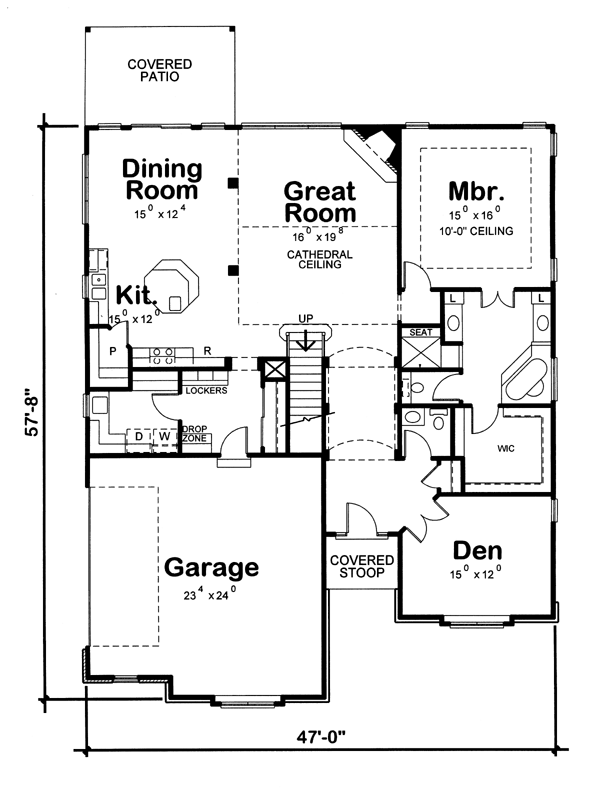 Craftsman Level One of Plan 66598