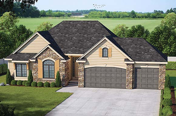 House Plan 66600 Elevation