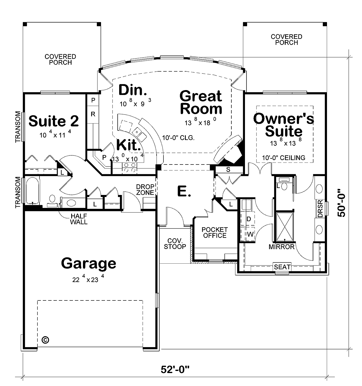 Craftsman Level One of Plan 66626