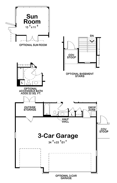 Craftsman Alternate Level One of Plan 66626