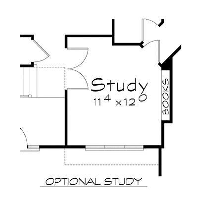 Craftsman Alternate Level One of Plan 66664