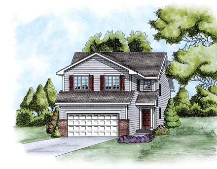 House Plan 66671 Elevation