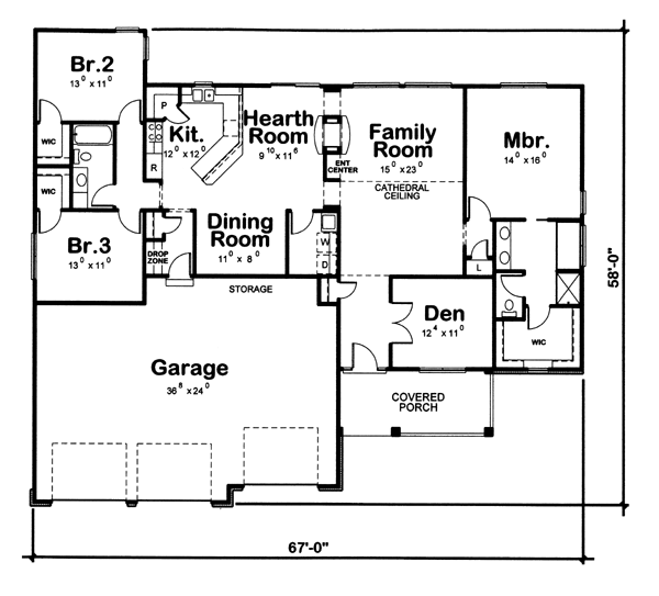 Traditional Level One of Plan 66694