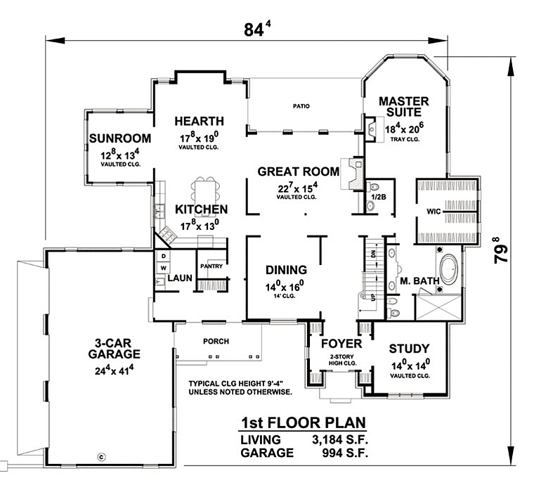 European French Country Level One of Plan 66744