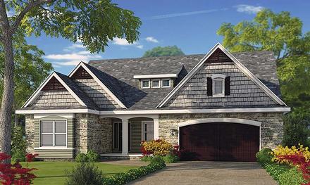 Cottage Country Craftsman Southern Traditional Elevation of Plan 66782