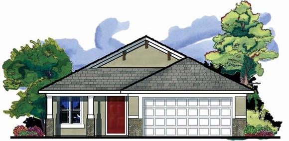 House Plan 66807 Elevation