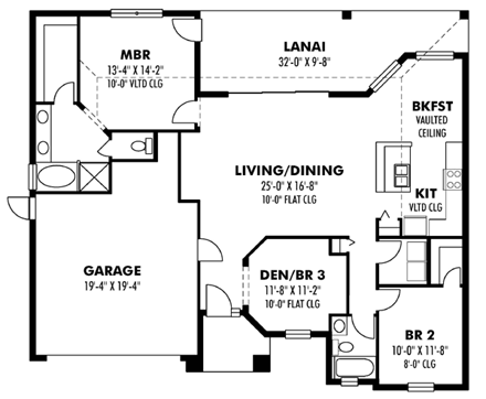 House Plan 66810 First Level Plan