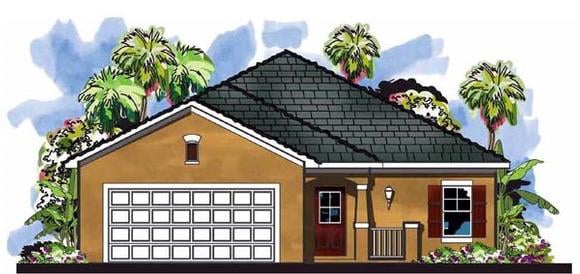 House Plan 66818 Elevation