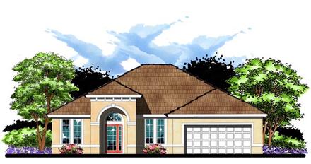 Florida Ranch Traditional Elevation of Plan 66840