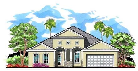 Craftsman Florida Traditional Elevation of Plan 66886