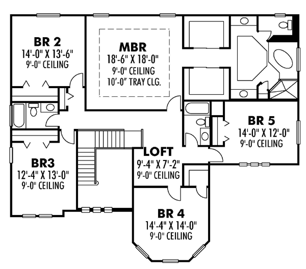 Florida Mediterranean Traditional Level Two of Plan 66897