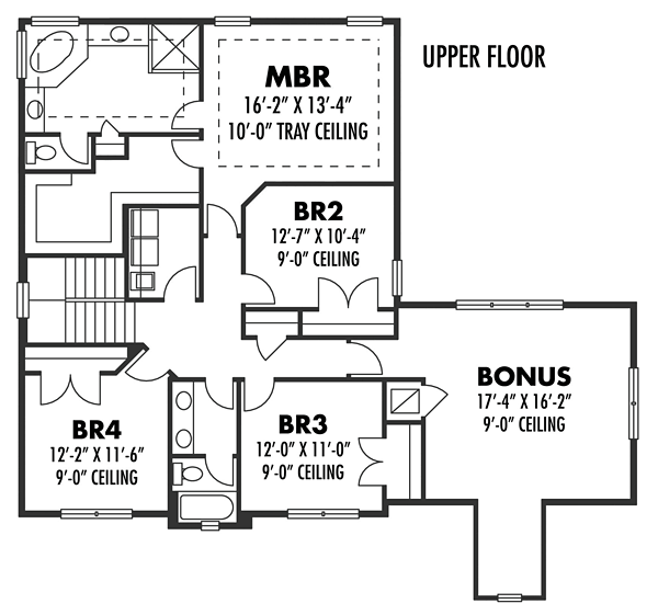 Colonial Florida Southern Traditional Level Two of Plan 66940