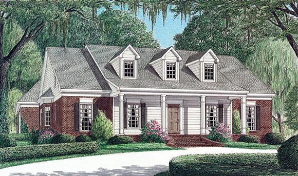 House Plan 67002 Elevation