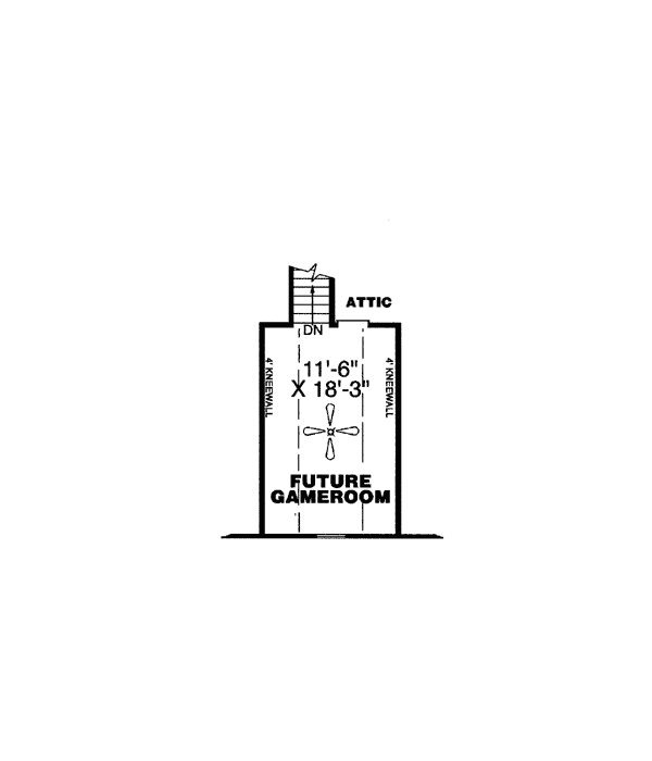 One-Story Traditional Level Two of Plan 67006