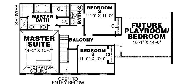 Colonial Southern Level Two of Plan 67009
