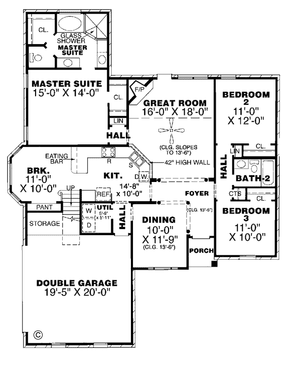 Traditional Level One of Plan 67011