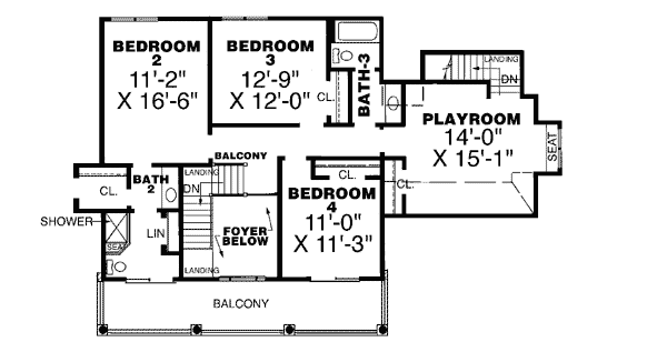 Colonial Country Southern Level Two of Plan 67039