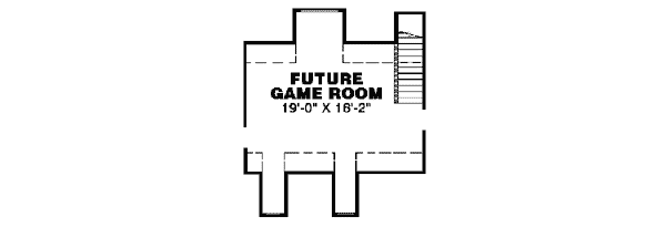 One-Story Traditional Level Two of Plan 67040