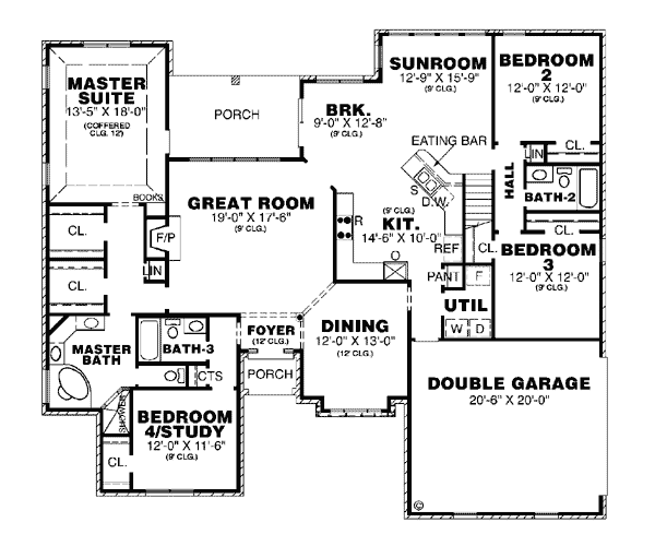 European Traditional Level One of Plan 67041