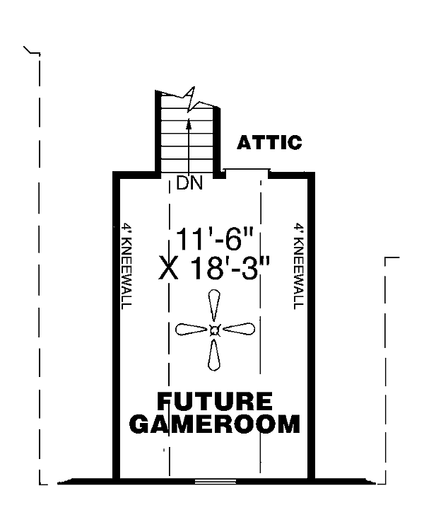 One-Story Traditional Level Two of Plan 67061